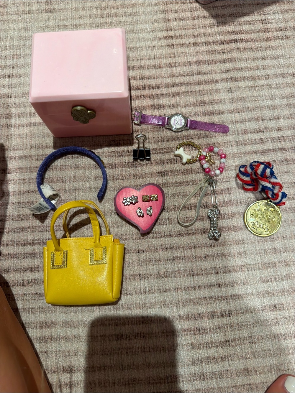 Assortment of doll accessories